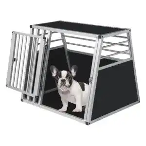 Eugad-Hundebox EUGAD Hundetransportbox Alu 80 x 65 x 65 cm