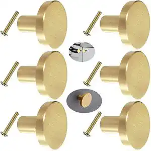 Möbelknopf ALLILUYAA Gold, Schrankknöpfe, Messinggriffe