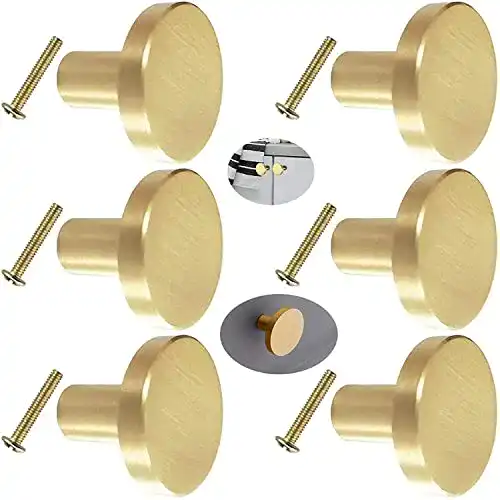 Möbelknopf ALLILUYAA Gold, Schrankknöpfe, Messinggriffe