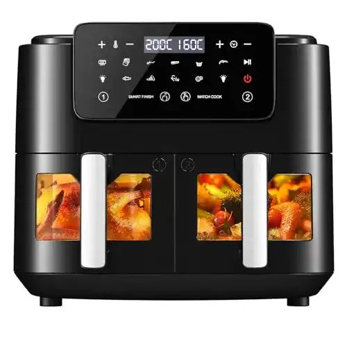 Heißluftfritteuse 2 Fächer LLIVEKIT Heißluftfritteuse