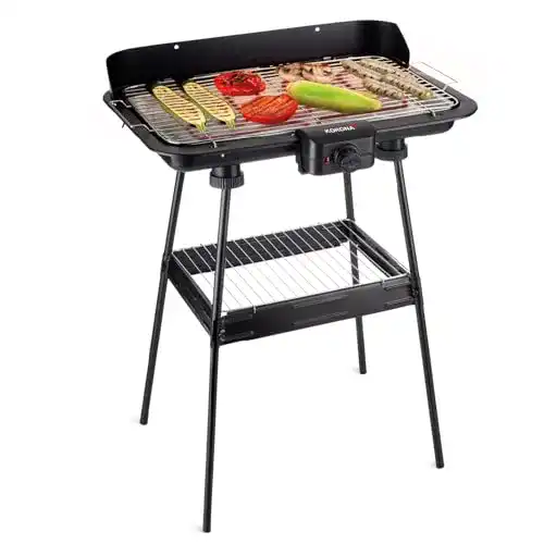 Elektrogrill 2.200 Watt Korona 46221 mit XXL-Grillrost 51 x 30 cm