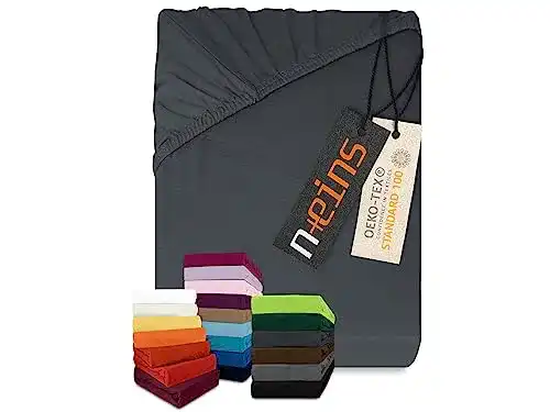 Spannbettlaken npluseins klassisches Jersey Spannbetttuch