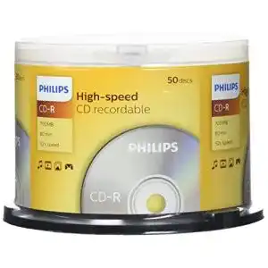 CD-R Philips Rohlinge, 700 MB Data/ 80 Minuten, 50er Spindel