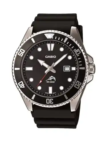 Taucheruhren Casio , Herren-Uhr Core MDV106–1 AV, Schwarz