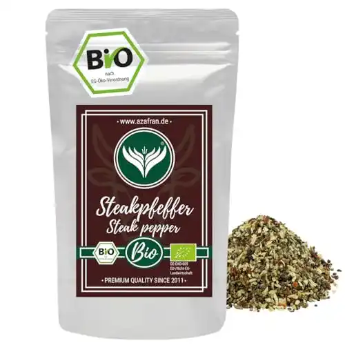 Steakpfeffer Azafran BIO, Steakgewürz, Grillgewürz 250g
