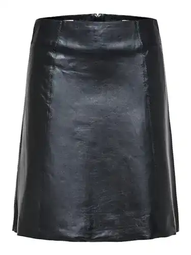 Lederrock SELECTED FEMME Slfnew Ibi Mw Leather Skirt B Noos