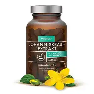 Johanniskraut VITAFAIR Extrakt (500mg pro Kapsel), 100 Kapseln