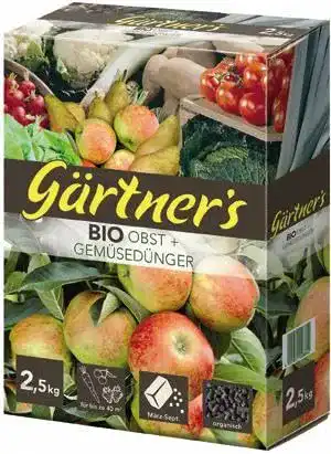 Obstbaum-Dünger Gärtner´s Bio Obstdünger Gemüsedünger 2,5 Kg