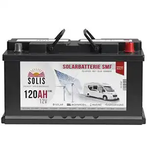 Versorgungsbatterie SOLIS Solarbatterie 12V 120Ah Batterie Solar