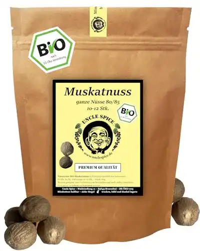 Muskatnuss Uncle Spice BIO 10-12 Stk. ganze BIO Muskatnüsse