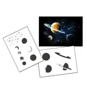 Airbrush-Schablonen UMR-Design Step by Step Airbrush