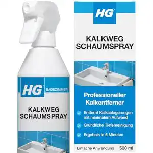 Antikalk-Spray HG Kalkweg Schaumspray, professioneller Kalkentferner