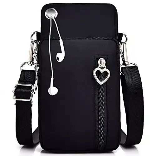 Handytasche DANXIAN zum Umhängen Damen, Geldbörse Damen Brieftasche