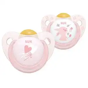 NUK-Schnuller NUK FED32 Rose und Blau Latex Schnuller Rosa