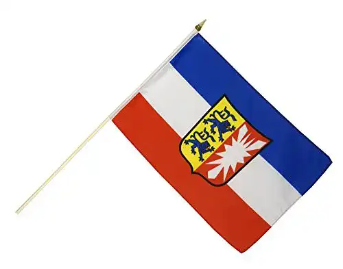 Schleswig-Holstein-Flagge Flaggenfritze Stockflagge + Sticker
