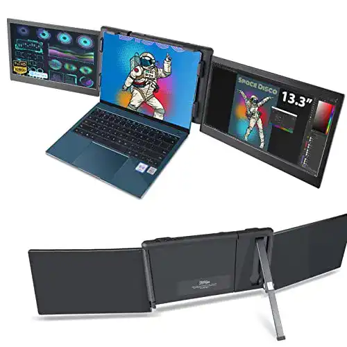 Triple-Screen Teamgee Tragbarer Monitor für Laptop, 13,3″