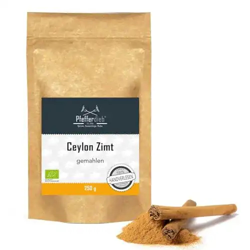 Zimtpulver Pfefferdieb Ceylon Zimt BIO, gemahlen, 250g