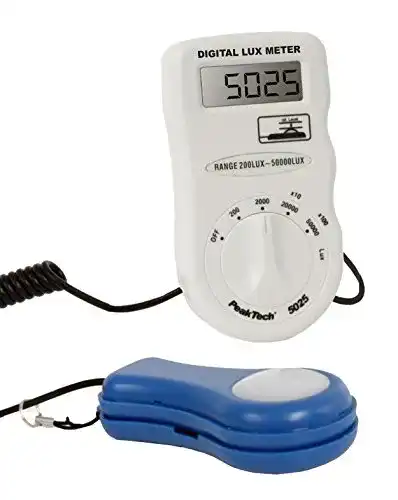 Luxmeter PeakTech Digital-Lux-Messgerät mit externem Sensor