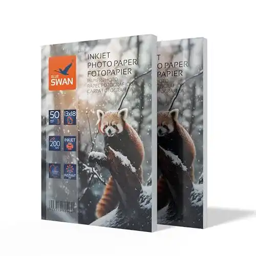 Fotopapier 13×18 BLUE SWAN 100 Blatt cm 200g hochglanz