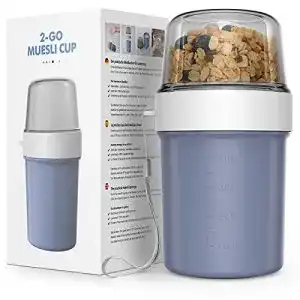 Müsli-to-go-Becher Jim’s Store 2 in 1 Müslibecher to go