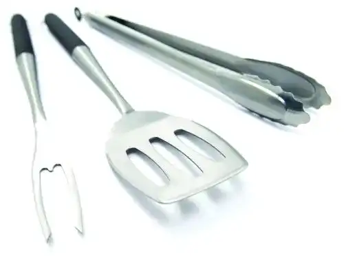 Grillbesteck Broil King 64952 3-teilig Geschmiedetes Edelstahl
