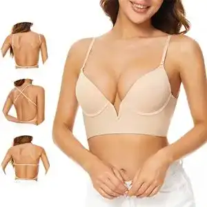 Rückenfreier BH GarHold Für Frauen,Sexy tiefer V BH