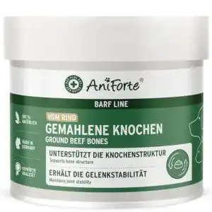 Knochenmehl AniForte gemahlene Knochen bekannt als Fleisch für Hunde