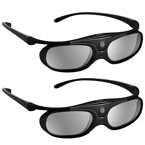 3D-Brille BOBLOV 3D Brille Aktiv, DLP-Link USB, 2 Pack