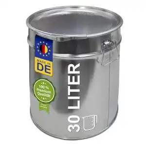 Honigeimer plasteo 30 Liter Blecheimer Hobbock Fass mit Deckel