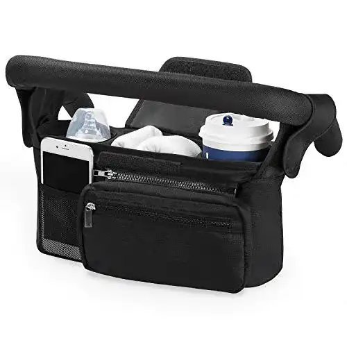 Kinderwagen-Organizer momcozy mit isoliertem Getränkehalter