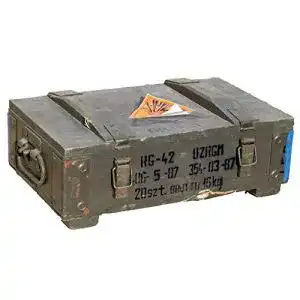 Munitionskiste Kistenkolli Altes Land kleine RG-42