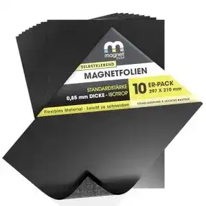 Magnetfolie The Magnet Shop 10 A4 selbstklebend magnetisch