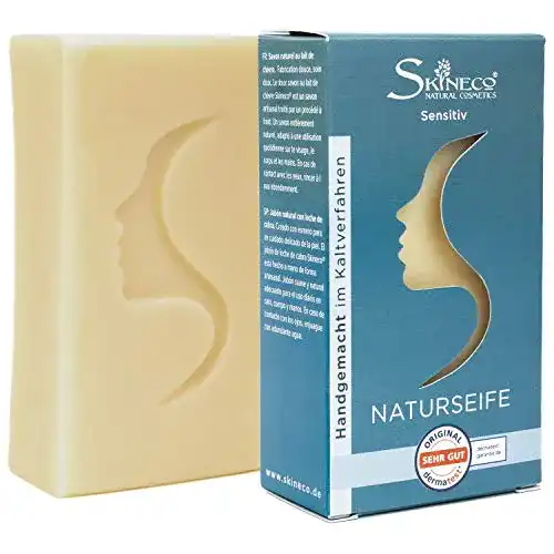 Ziegenmilchseife Skineco Naturseife sensitiv festes Duschgel