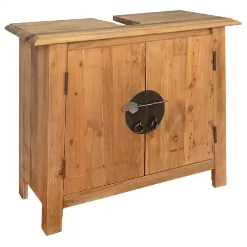 Waschbeckenunterschrank vidaXL, Recyceltes Massivholz