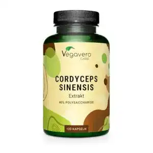 Cordyceps Vegavero Kapseln ® Sinensis CS-4, 10:1 Extrakt, 120 St.