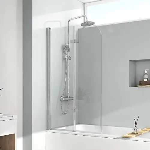 Die beste Badewannenaufsatz EMKE 110x140cm Duschtrennwand für Badewanne 2026 Test Bestseller Badewannenaufsatz EMKE 110x140cm Duschtrennwand für Badewanne