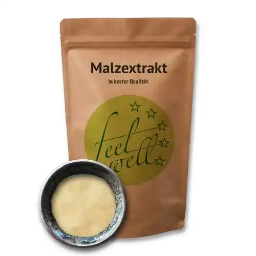 Backmalz FeelWell Malzextrakt Pulver hell 750 g, Backen, Brauen