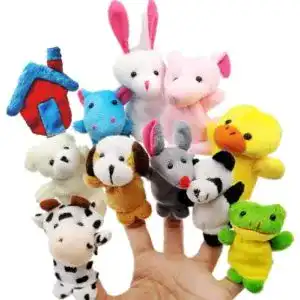 Fingerpuppen JZK 11 Klein Tier Fingerpuppe Set Plüsch