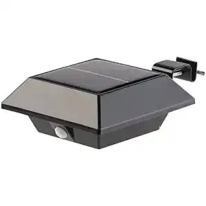 Dachrinnen-Leuchten Lunartec Dachrinnenbeleuchtung: Solar-LED-Dachrinnenleuchte mit PIR-Sensor