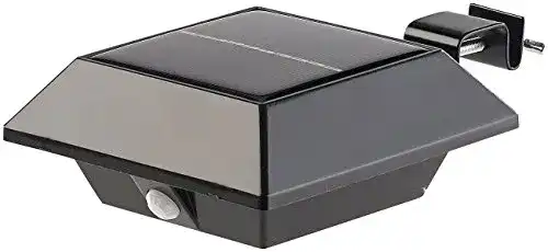 Dachrinnen-Leuchten Lunartec Dachrinnenbeleuchtung: Solar-LED-Dachrinnenleuchte mit PIR-Sensor