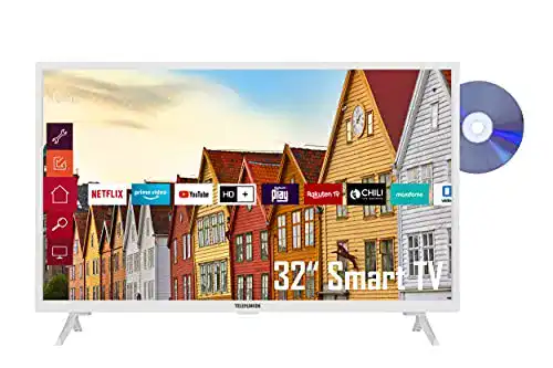 Fernseher weiß TELEFUNKEN XF32K559D-W 32 Zoll Fernseher