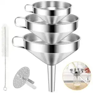 Trichter Philonext Edelstahl, Kitchen Strainer Set, 3 Stück Edelstahl