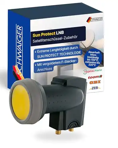 Schwaiger-LNB SCHWAIGER 340 Twin LNB mit Sun Protect, 2-Fach