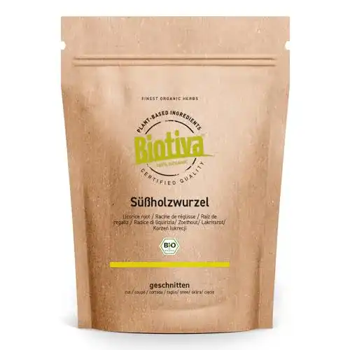 Süßholzwurzel-Tee Biotiva Bio geschnitten 250g, 100% Bio-Qualität