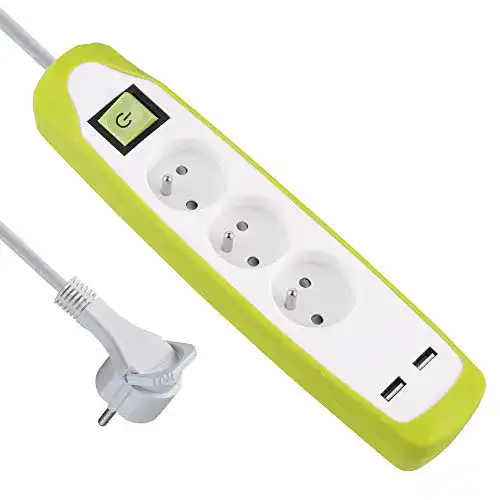 Steckdosenleiste mit Flachstecker Electraline 35603 Steckdosenleiste