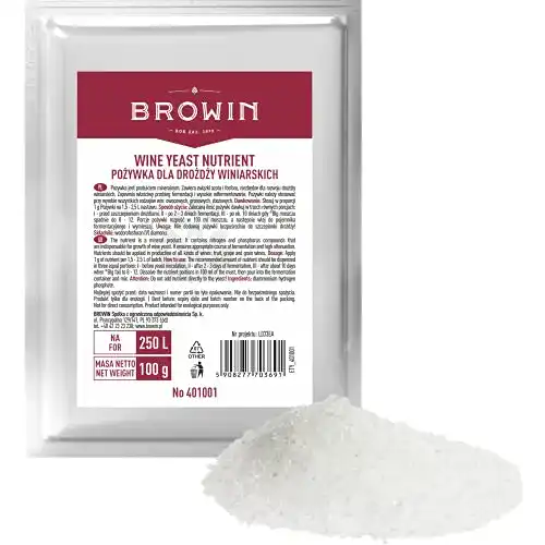 Hefenährsalz Browin 401001, mineralisches Nährsalz 100g
