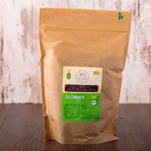Rosinen süssundclever.de Bio | Sultaninen | 5 kg (5 x 1 kg)