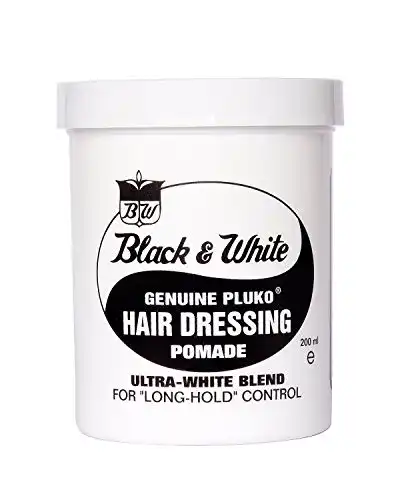 Pomade Pluko Black & White HAIR DRESSING 7.5oz