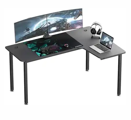 Eckschreibtisch EUREKA ERGONOMIC Gaming Tisch 155cm