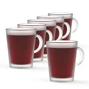 Teegläser Sahm mit Henkel 6er Set 275ml Glühweintassen Glas